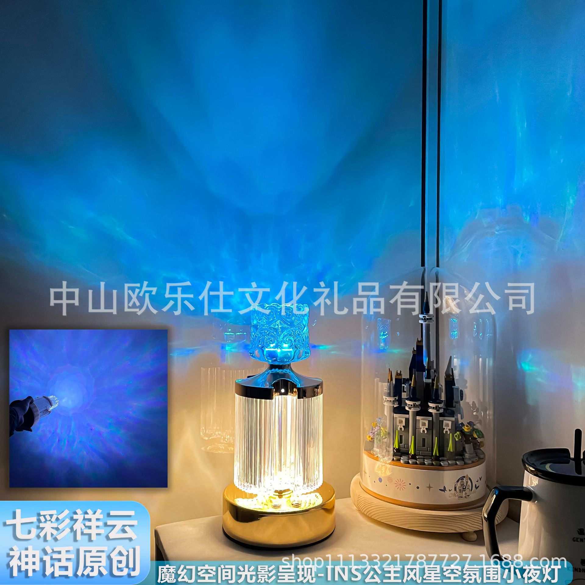 复古台灯卧室床头柜创意简约北欧ins触摸美式小夜灯led灯可调光