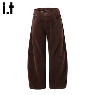 5cm 百搭阔腿直筒裤 FIVECM复古灯芯绒宽松休闲裤 2026春季 男款