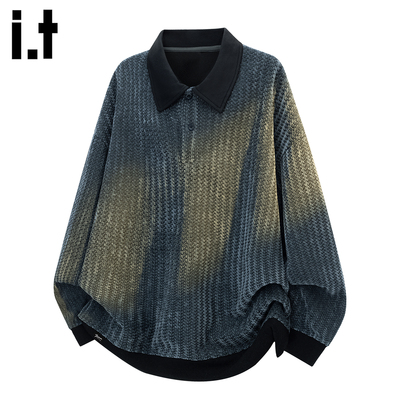 it：fivecm潮牌条纹POLO衫卫衣男