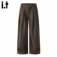 it：fivecm立体褶皱A字廓形老钱风长裤 男高级感通勤百搭休闲西裤