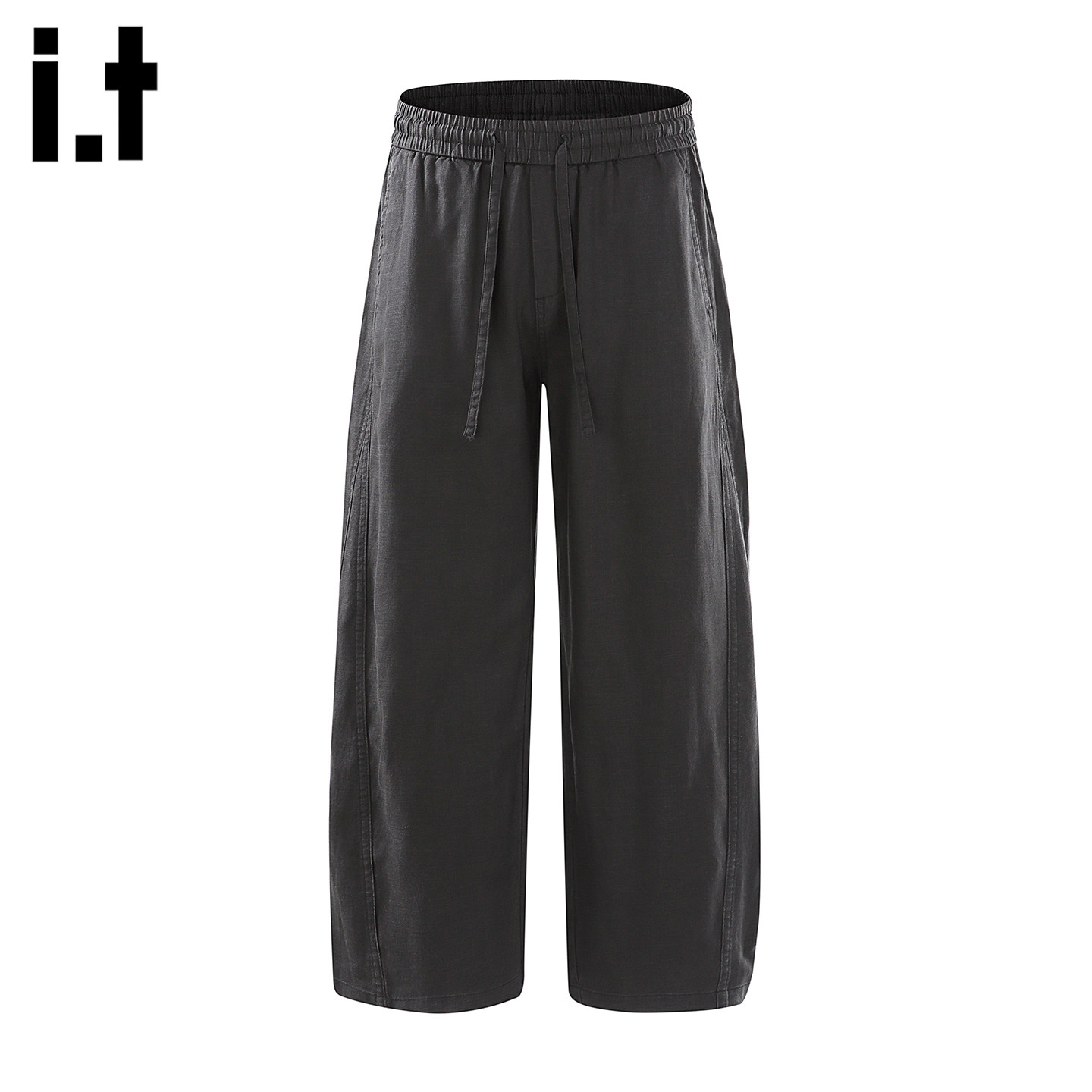 it：fivecm春夏季冰丝凉感直筒长裤男士宽松阔腿裤亚麻薄款休闲裤,男装,休闲裤,淘宝优惠券,粉丝福利购,淘宝优惠卷