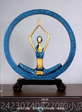 正品北欧艺文看玄书女孩件客厅关办公室桌面书房家居轻奢装饰摆品