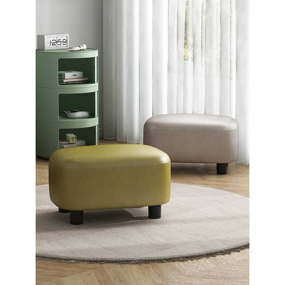 皮凳子家用茶几凳客厅沙发凳板凳门口穿鞋凳现代简约脚踏创意矮凳,3C数码配件,摄像机配件,淘宝优惠券,粉丝福利购,淘宝优惠卷