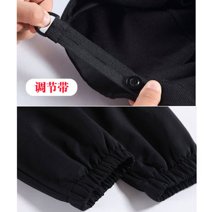 孕妇裤冬季加绒加厚大码200斤高腰宽松孕晚期可调节腰围外穿运动