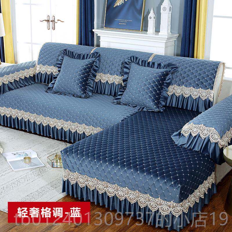 高档发定制冬季加皮毛绒沙发垫四季防滑坐垫简约现厚代欧式沙巾套