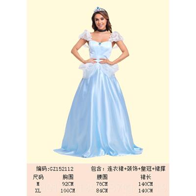 高档儿童节白雪公主礼服灰姑娘Cso冰封爱情艾尔贝安娜尔表演服装