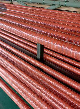 直硅矽胶耐风管红色984耐温红管高硫高化管销红色矽胶风管