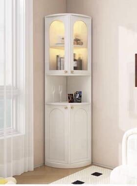 角柜三轻奢转角柜置物架角客厅墙角柜酒柜VNS书角落拐角收纳置柜