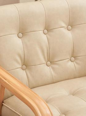 9AL单沙椅实336木休闲人椅阳台客厅卧室简发约懒人靠背椅子民宿酒