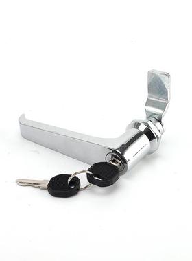 执手锁锌合通用MS324把金MS324手锁L把锁柜手门锁执手型锁按压电