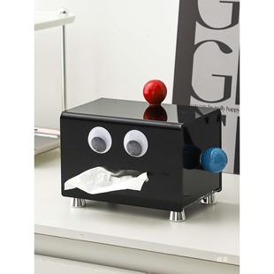 创盒意纸巾客厅轻纸奢抽盒搞抽怪餐巾纸盒亚克力纸盒214餐桌家用