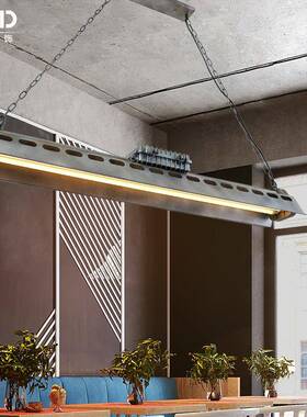 lof复古工业风吊t台球d桌灯球吊灯le服装店办公室前台HAS067餐厅