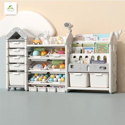 儿童玩收纳架宝AL100587宝分合类整理多层书架二一稳固柜子具置物