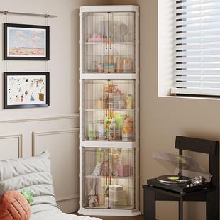 厨房夹角置物YT 5020架三角调料架多夹缝柜带门密封置物架转层角