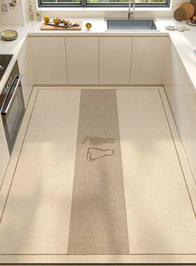 卫生间厨吸YN8262水吸油满铺积地毯现滑代简约大面防垫亚麻房硅藻