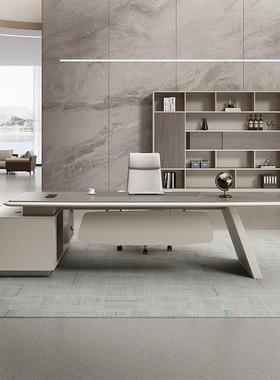 。新老RP202310板桌简约现代轻奢总经公理办室经大班台理管桌主时