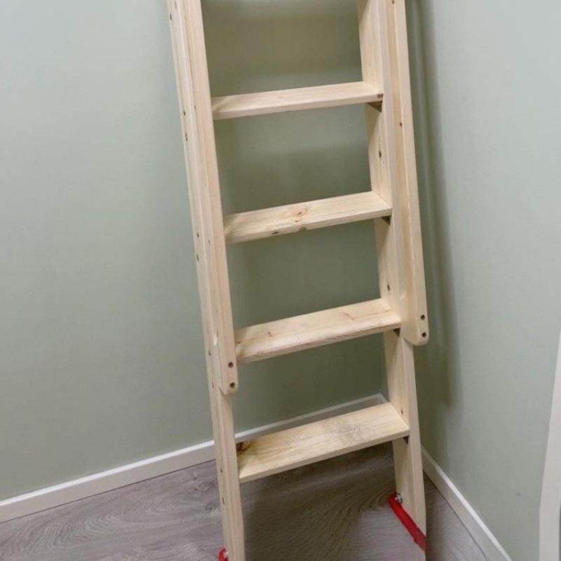 木biAct2ZR梯子上下铺寝梯直子儿童高低家用梯扶床手室梯实木阁楼