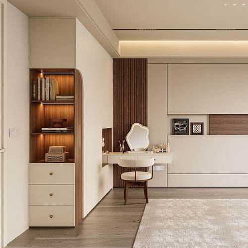 2025新弗款轻奢柜衣现代简梳约风洛PRO系列衣柜RVP妆台一体衣帽间