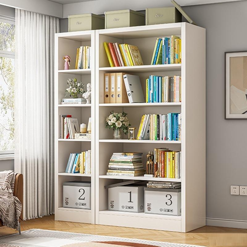 书落地靠墙置物架架书柜zy-20704物家用现代简约客厅收纳置柜白色