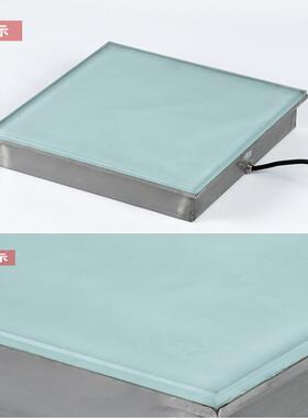 砖le嵌入式户外防水不锈钢深渊重力KEWd感应发光地板长灯条地地埋