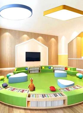 幼儿园三角形通圆形吊45623灯卡几何创大正厅教室过道方形意造型