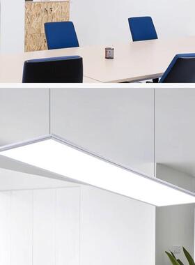 吊600x600led平板灯300*12吊00长ISW方形现代约办公简室吸装顶线