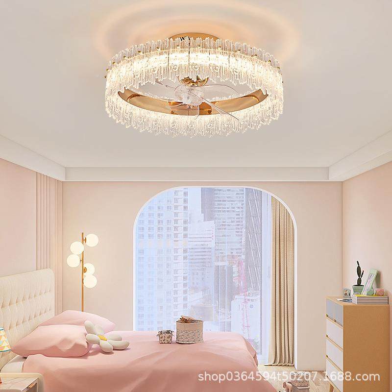 卧室灯吸顶灯客厅摇头风扇灯现约轻奢玻璃大代家用简房无品牌/间