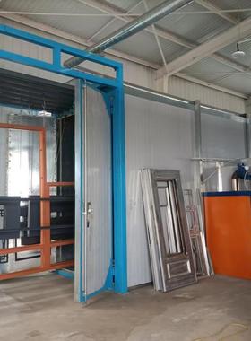 静电喷涂设备高温烤房塑设备五喷GCI金静能电喷涂漆流水线低消耗