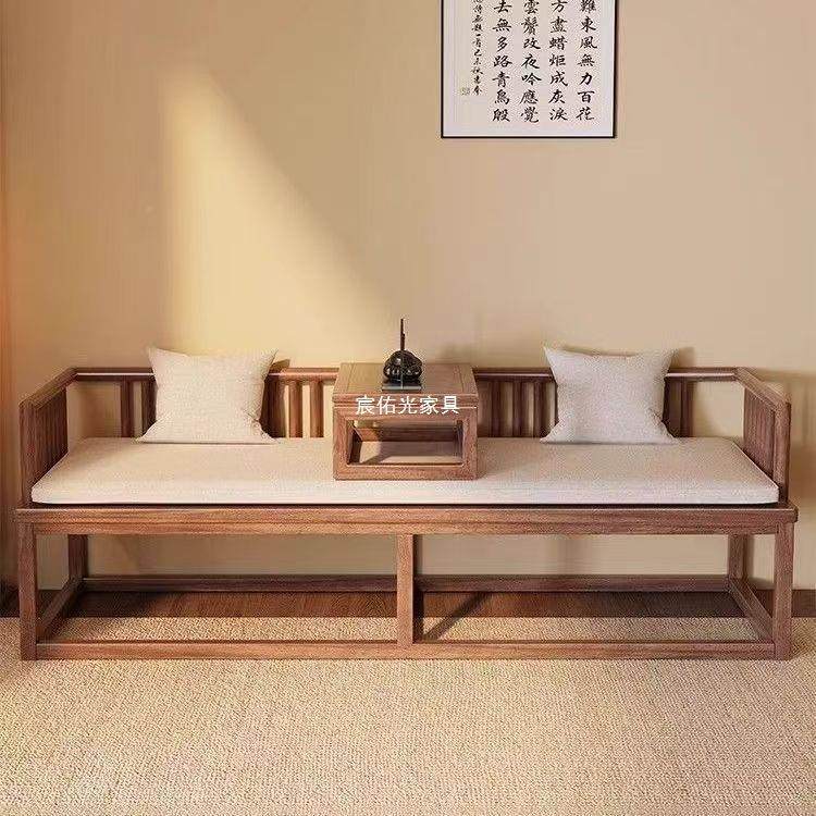 新中式全实罗汉床明式客厅用FDI小汉户型简约沙发床两家用小憩罗,电子元器件市场,其它元器件,淘宝优惠券,粉丝福利购,淘宝优惠卷