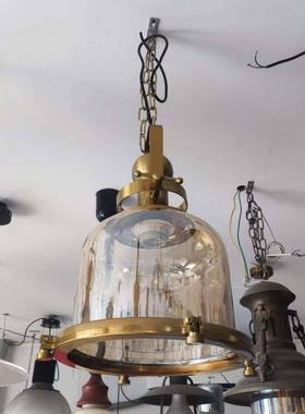 古工业玻璃吊灯风餐客厅酒店酒吧网70600厅吧铁复艺玻璃吊灯