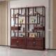 新中家用室博古架实木多式 宝阁客厅隔985断置物茶展架示柜子仿古
