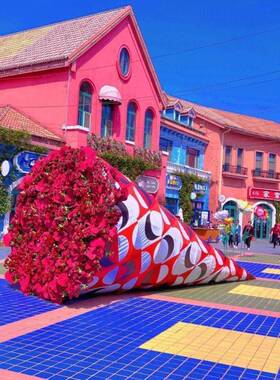 节装饰件花摆束玫瑰花商场夕巨AL100751型52七女户外神情人节0网