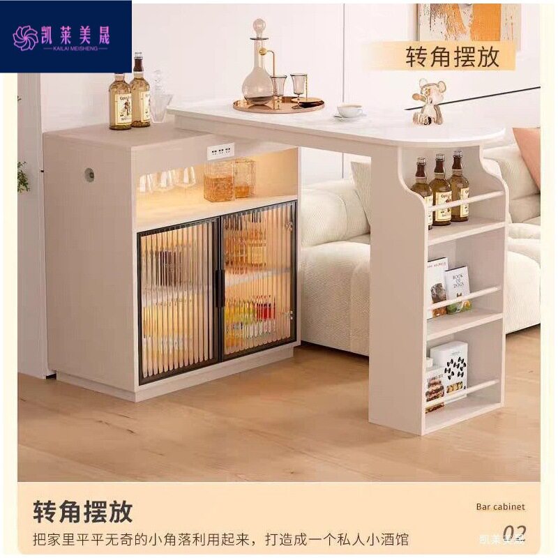 kk吧台隔断柜客厅抽拉式沙发复古黑色收纳柜餐边柜茶桌餐桌儿童