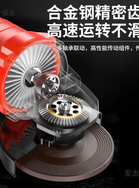 德多功角磨打磨机磨光机能手磨机机抛光机家用小型手砂轮国麦VGJ