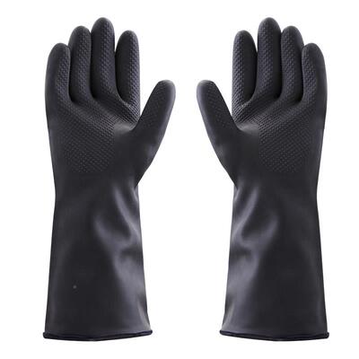 耐高温手套防烫隔开热加长厚橡胶劳保工业厨肠粉62房蒸汽油五水指