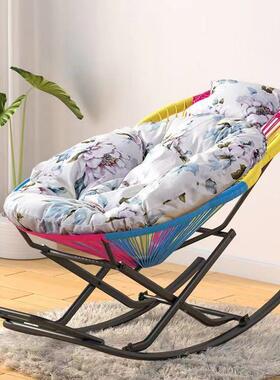 户外庭院摇彩虹摇摇椅闲午休睡摇躺椅款彩虹摇新椅TTW阳台休闲罗