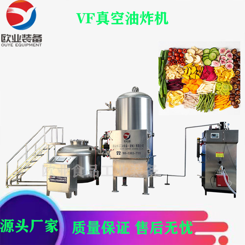 大型休闲食品加工设备 蔬菜干低温真空油炸机 果蔬干油炸设备