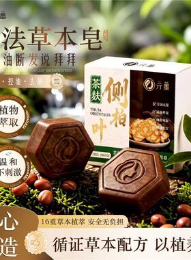 亓墨茶枯侧柏叶洗发皂去屑控油