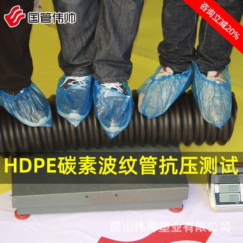 HDPE穿线波纹管阻燃ICC路灯电力管CFRP预应力保护管