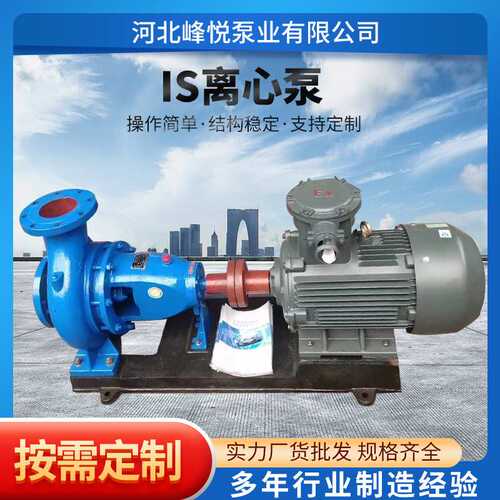 IS卧式清水离心泵IS65-50-125农田灌溉排水泵锅炉热水循环给水泵