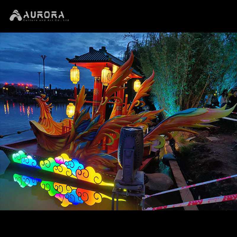 大型彩车彩船花灯不夜城春节龙年跨年彩灯灯展定制设计制作源头厂