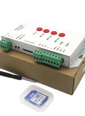 LED全彩控制器 T-1000S控制器 SD卡单口控制器 外控全彩控制器