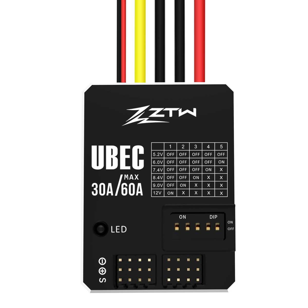 中特威ZTW UBEC 30A高压3-18S锂电池外置降压模块航模BEC稳压开关