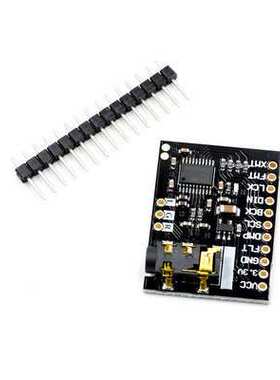 PCM5102A模块PCM5102A DAC声卡板pHAT 3.5mm立体声插字音频模块