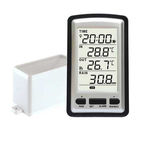 雨量计 温湿度计Wireless Rain Meter Gauge 155*95*85mm,290g