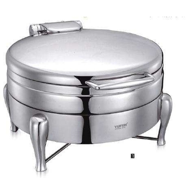 YUFEH宇辉4060长方形液压翻盖可视自助餐炉电加热保温炉布菲炉