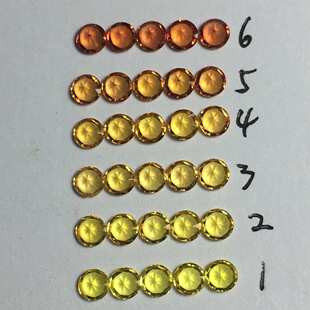 天然橙色蓝宝石黄宝配石圆形2MM-3MM柠檬黄金黄