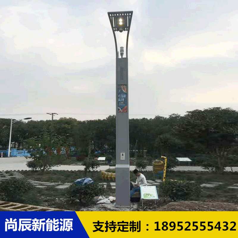 物联网 智慧路灯户外城市智能监控物联网无线网LED屏幕8米灯杆
