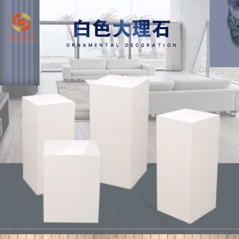 现货纯白大理石雕塑摆件客厅过道天然石材落地艺术装饰艺术品