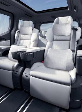 适适用于极氪0枕极氪00909麂绒头车载专用座椅透气舒头枕内饰改皮